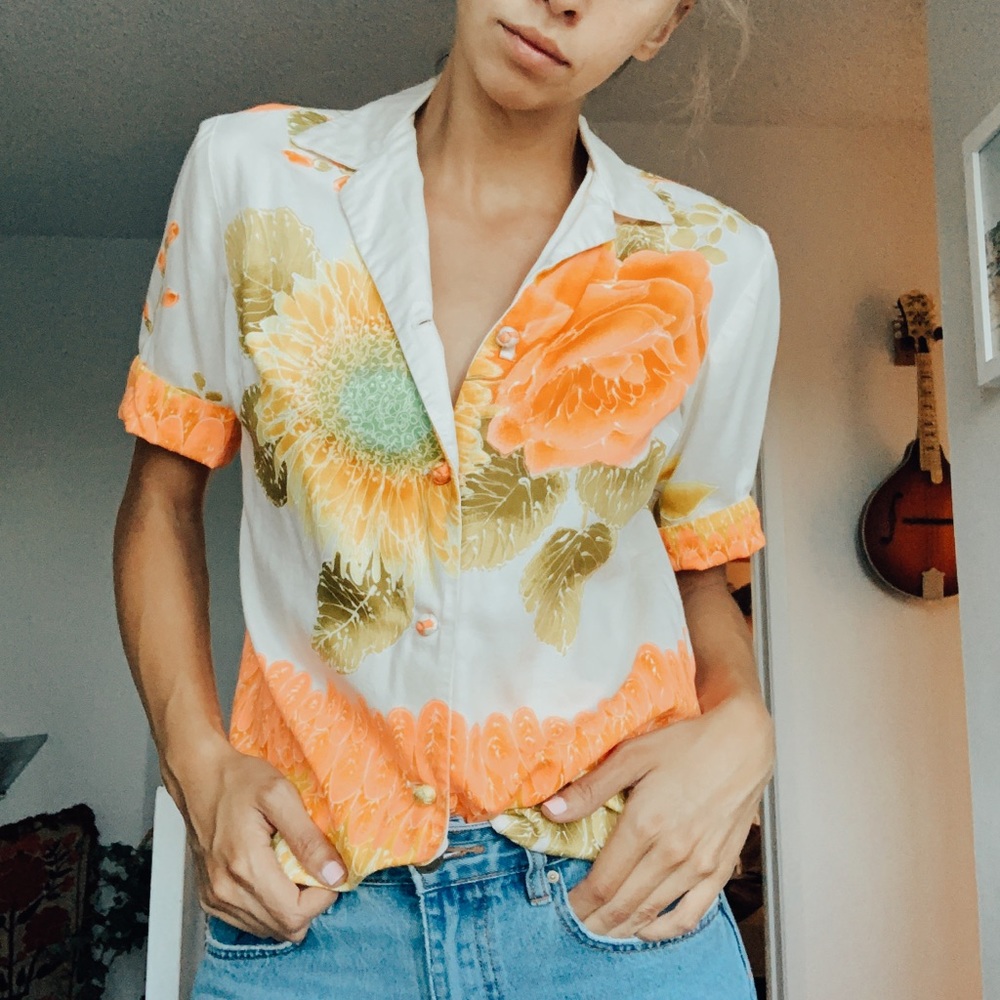 Vintage floral blouse